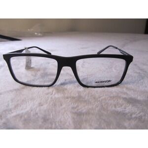 Arnette Wook-C AN7137 01 Mens Matte Black Square Eyeglasses 54-17-140 New